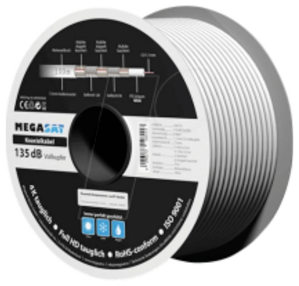 MegaSat 100176 Koaxialkabel Außen-Durchmesser: 7.0mm 100m