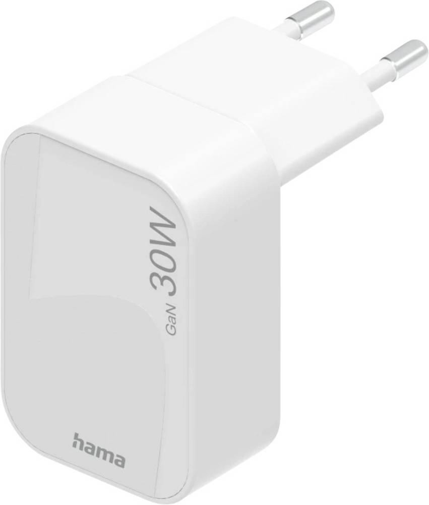 Hama USB Ladegerät 30W USB-C USB PD 3.0, QC 2.0, QC 3.0 Weiß