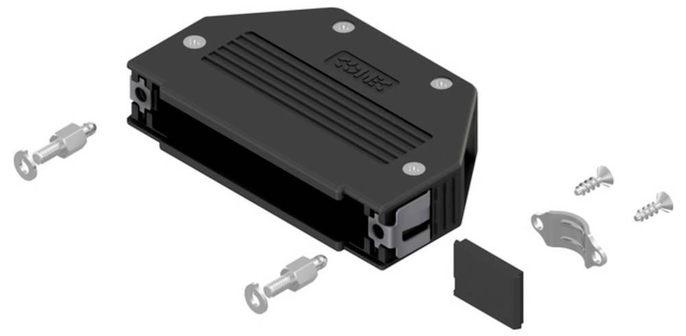 Conec SnapLock 16-003280E D-SUB box Polzahl: 37 plastic 90°, 180°