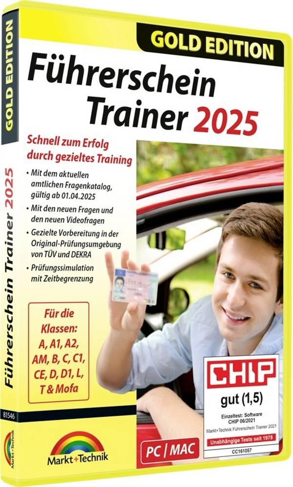 Markt & Technik Führerschein Trainer 2025 Gold Edition Vollversion,