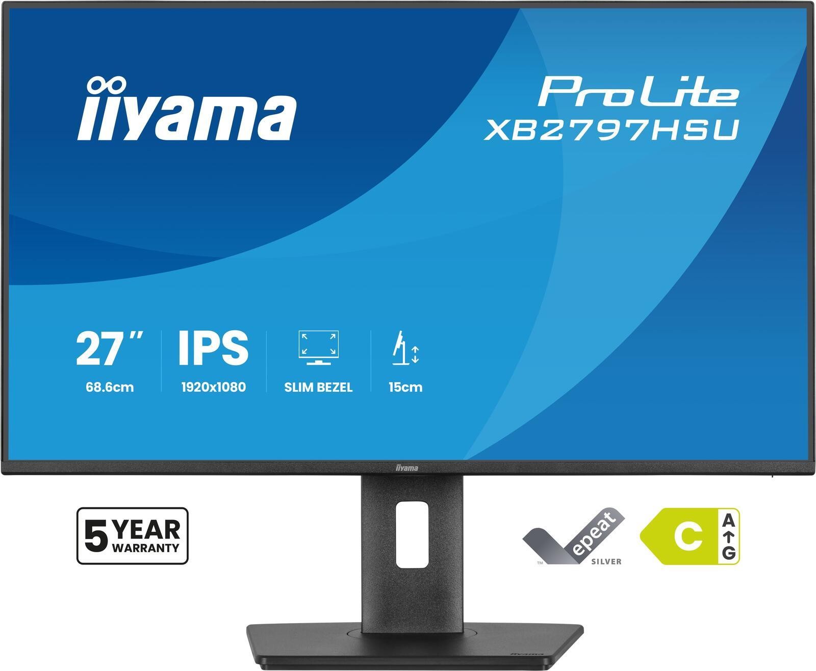 iiyama ProLite XB2797HSU-B1 pantalla para PC 68,6 cm (27") 1920 x