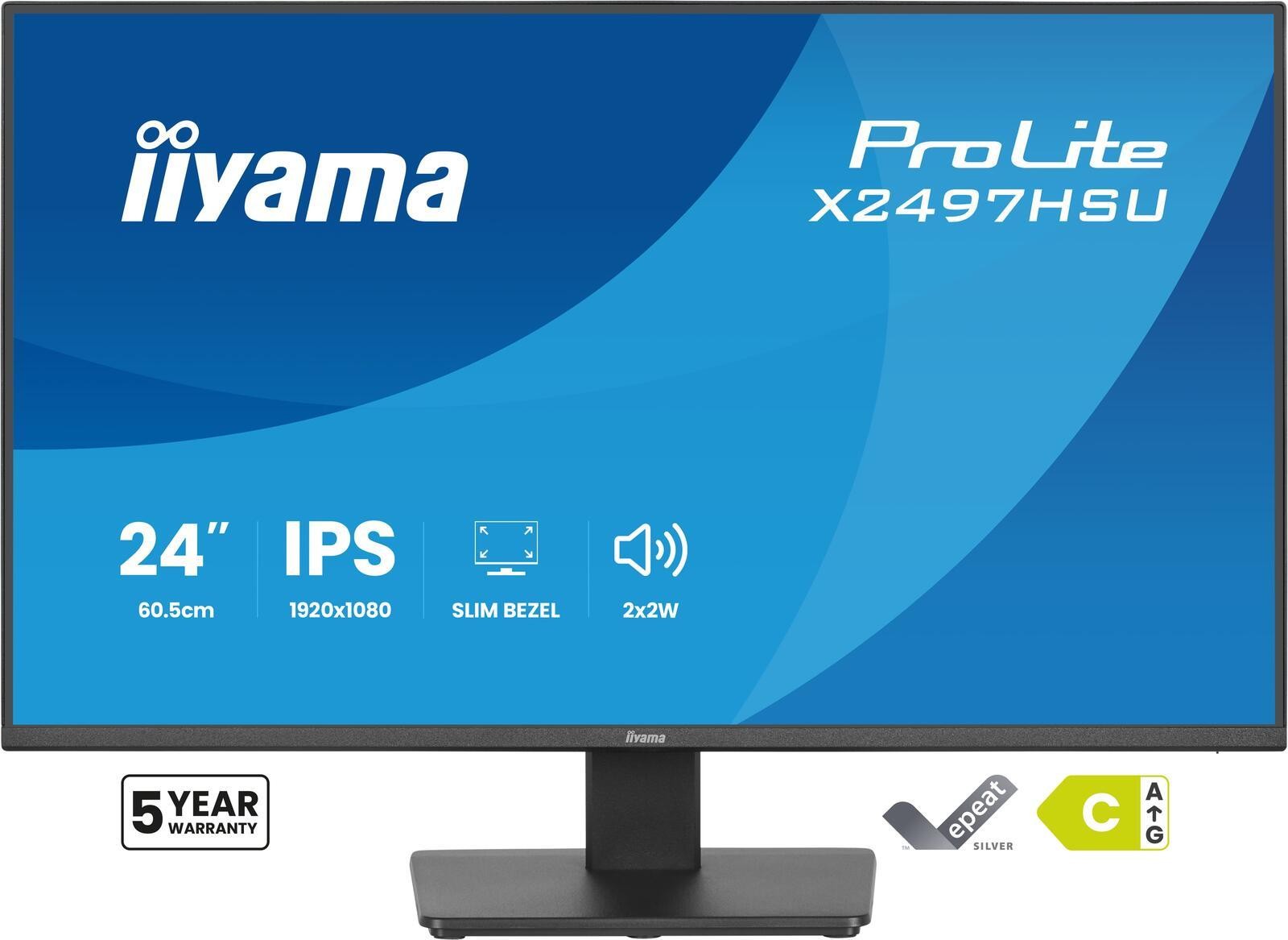 iiyama ProLite X2497HSU-B1 computer monitor 60.5 cm (23.8") 1920 x