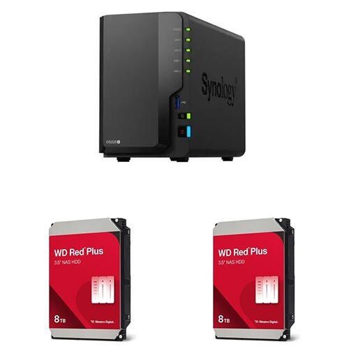 Synology DiskStation DS225+ 16TB (2x 8TB) WD Red Plus NAS
