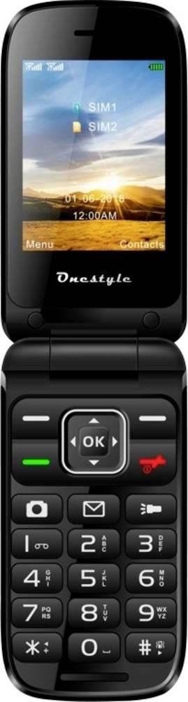 Onestyle Platin Klapp-Handy Schwarz