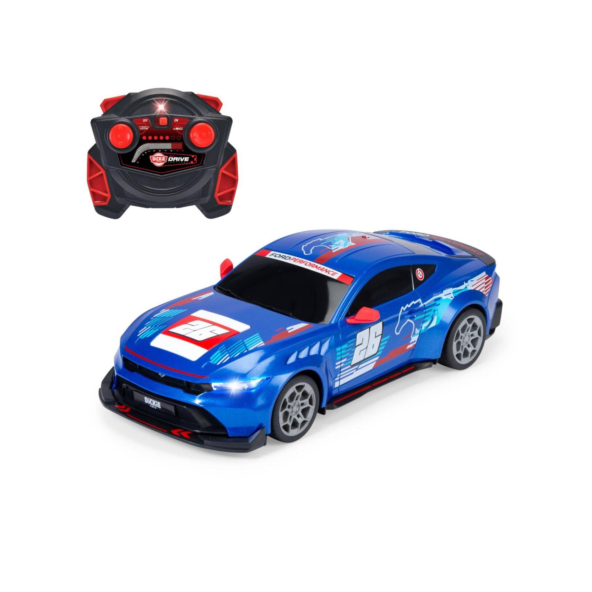 Dickie Toys 201105014 RC Ford Mustang Customized, Try Me, RTR 1:16 RC
