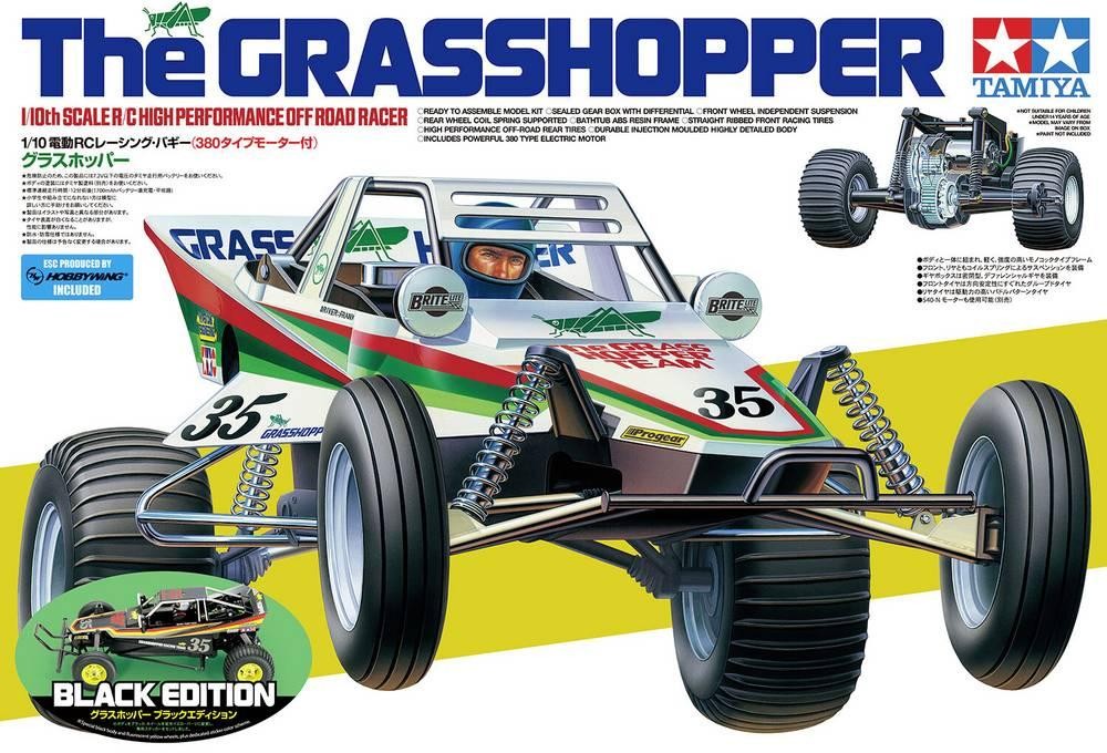 Tamiya RC The Grasshopper Black Edition Brushed 1:10 RC Modellauto