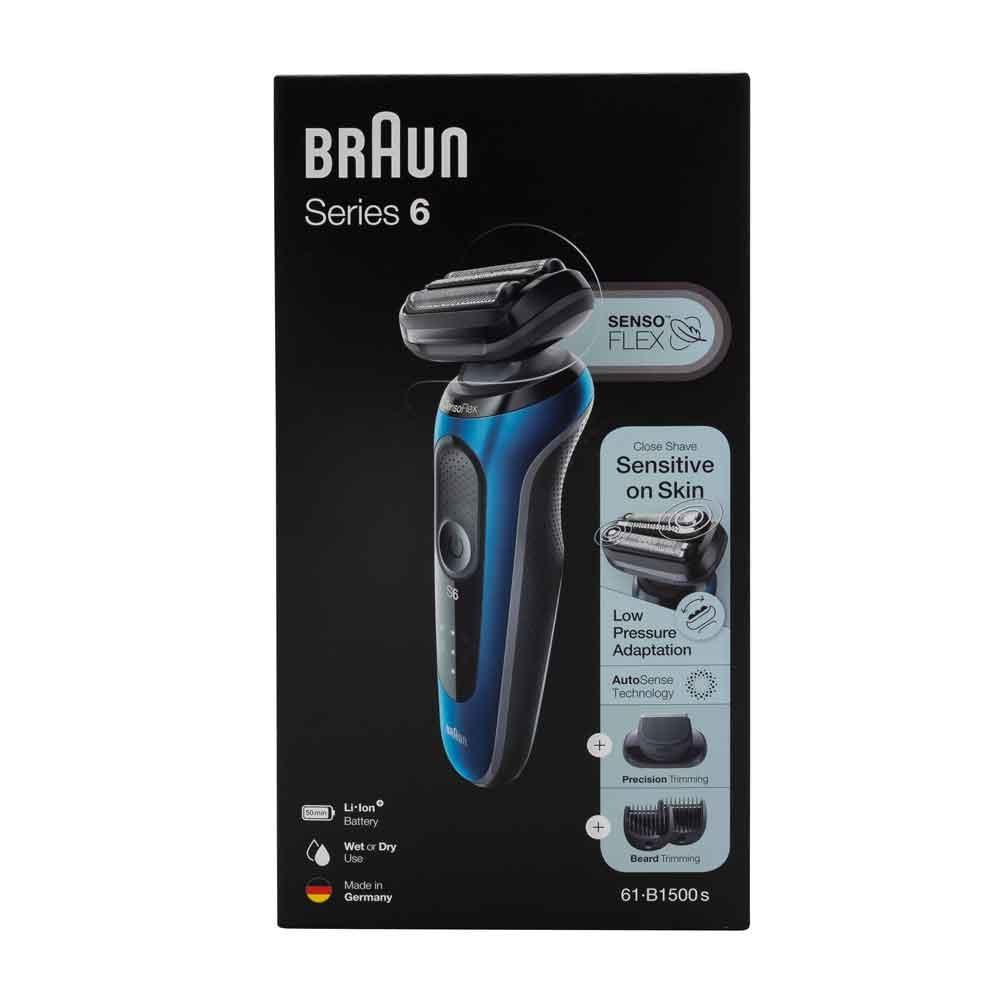 Braun Series 6 61-B1500s Rasoir à grille Tondeuse Bleu - Braun