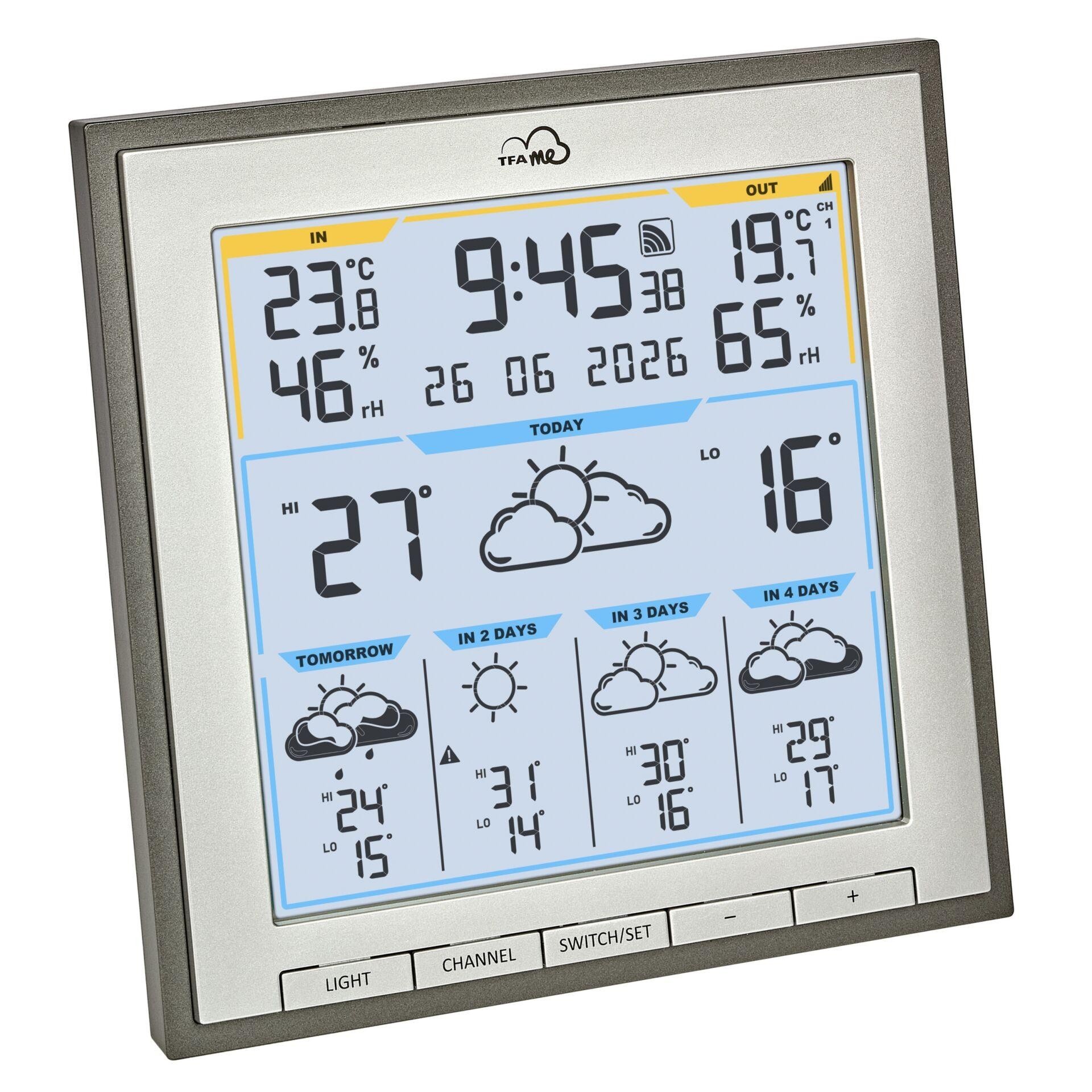 TFA Dostmann TFA.me ID-08 35.8105.10 WLAN-Wetterstation Vorhersage