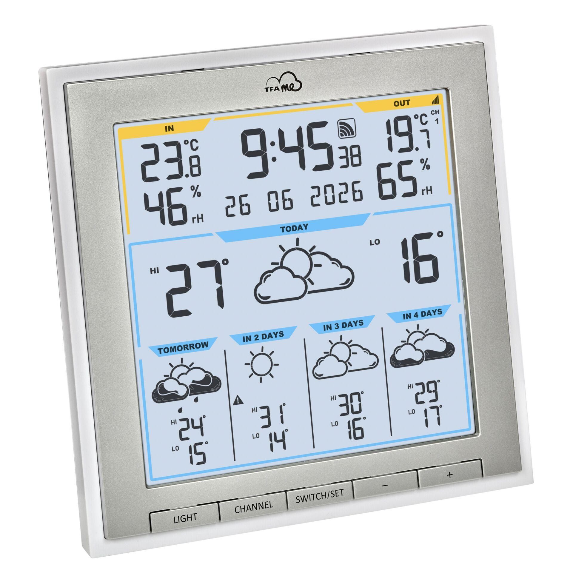 TFA Dostmann TFA.me ID-08 35.8105.02 WLAN-Wetterstation Vorhersage