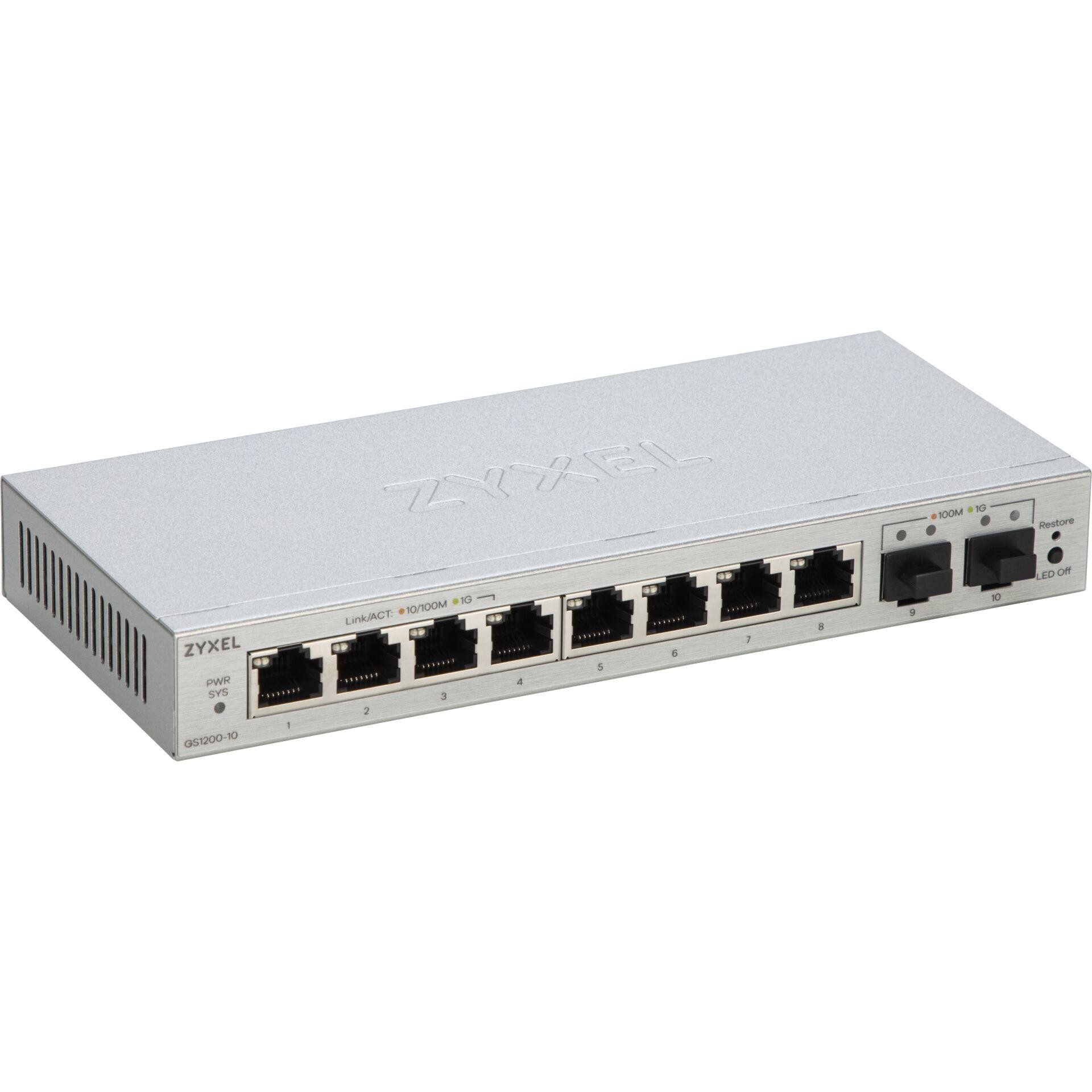 Zyxel GS1200-10v3 Managed L2 Gigabit Ethernet (10/100/1000) Desktop