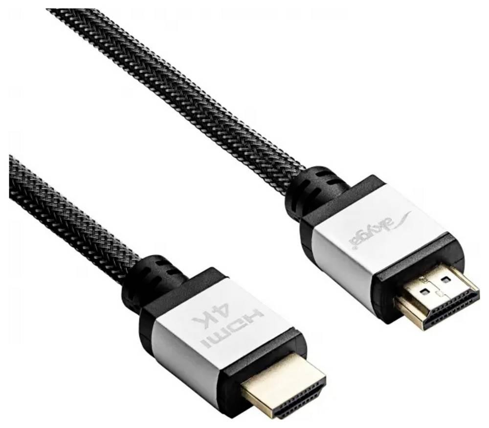 Akyga Anschlusskabel 10.0m Schwarz AK-HD-100P HDMI-Kabel