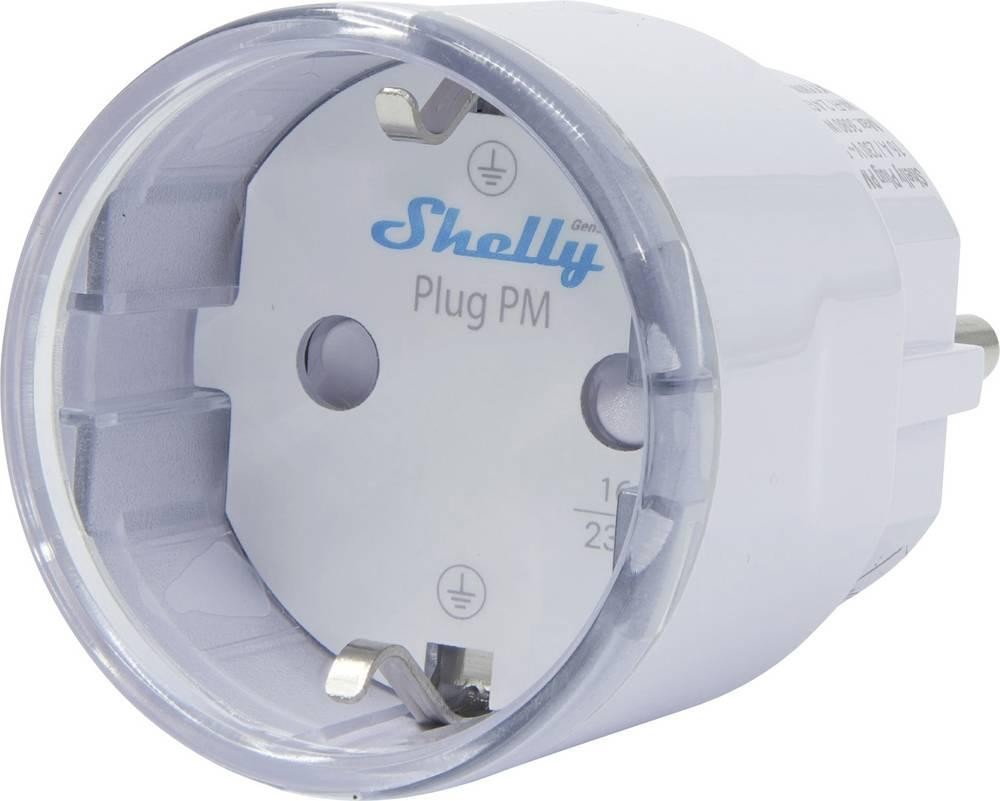 Shelly Plug PM Gen3 White Funk-Steckdose Wi-Fi, Bluetooth
