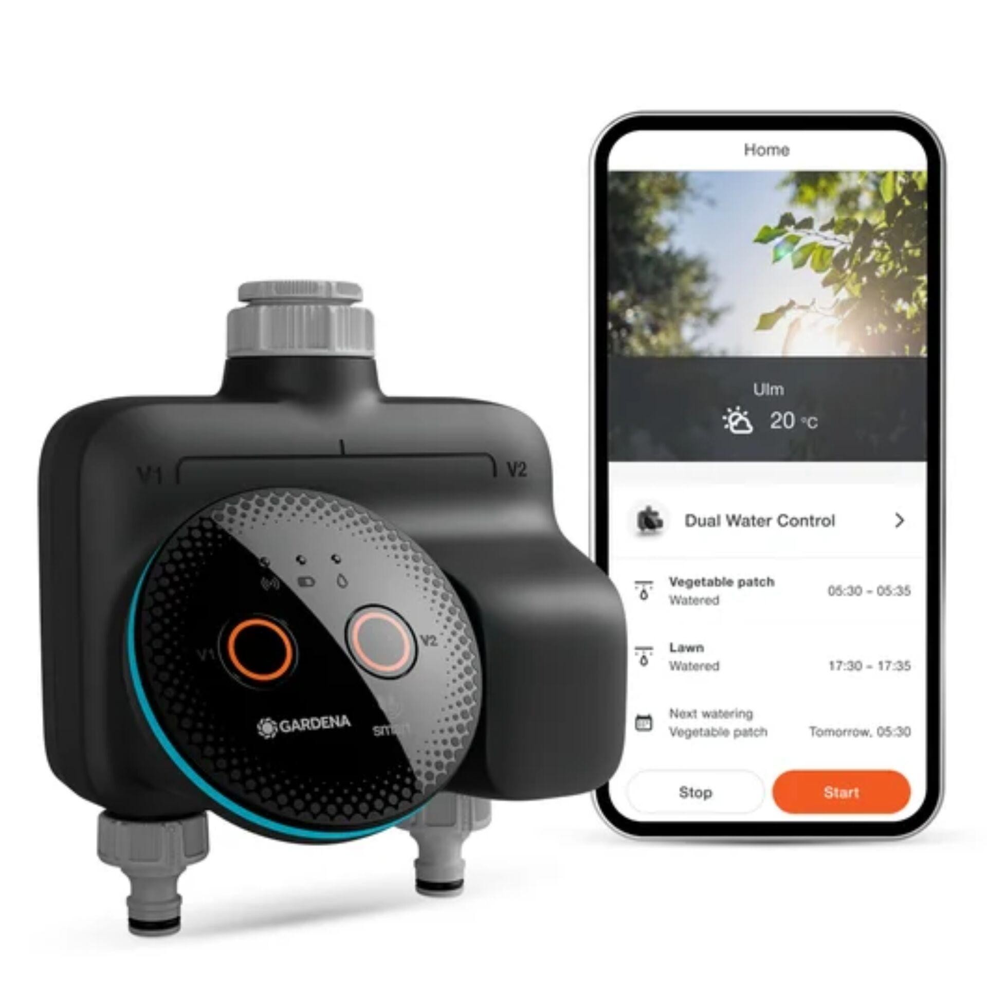GARDENA 19034-20smart Dual Water Control Bewässerungssteuerung
