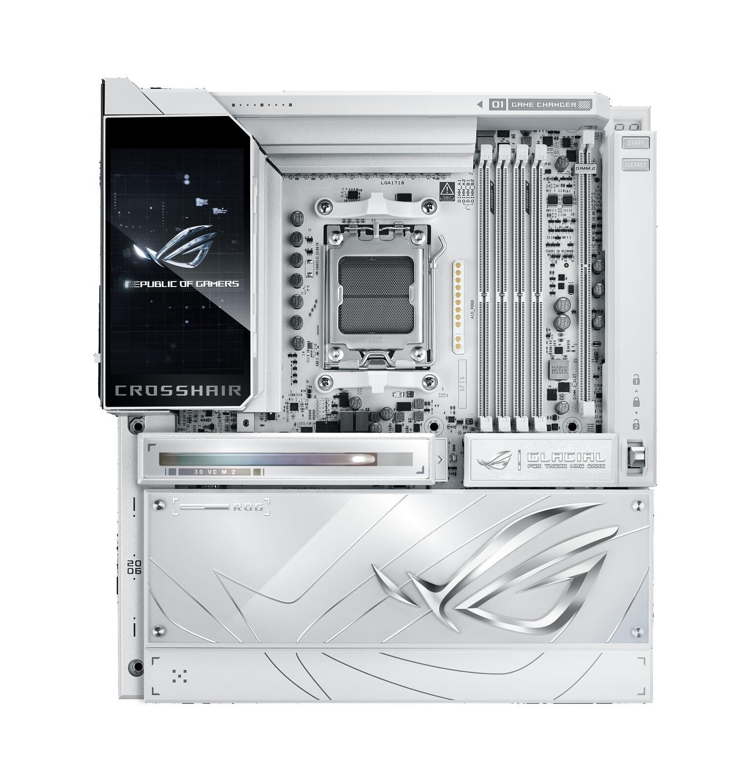 ASUS ROG CROSSHAIR X870E GLACIAL AMD X870E Socket AM5 Extended ATX -