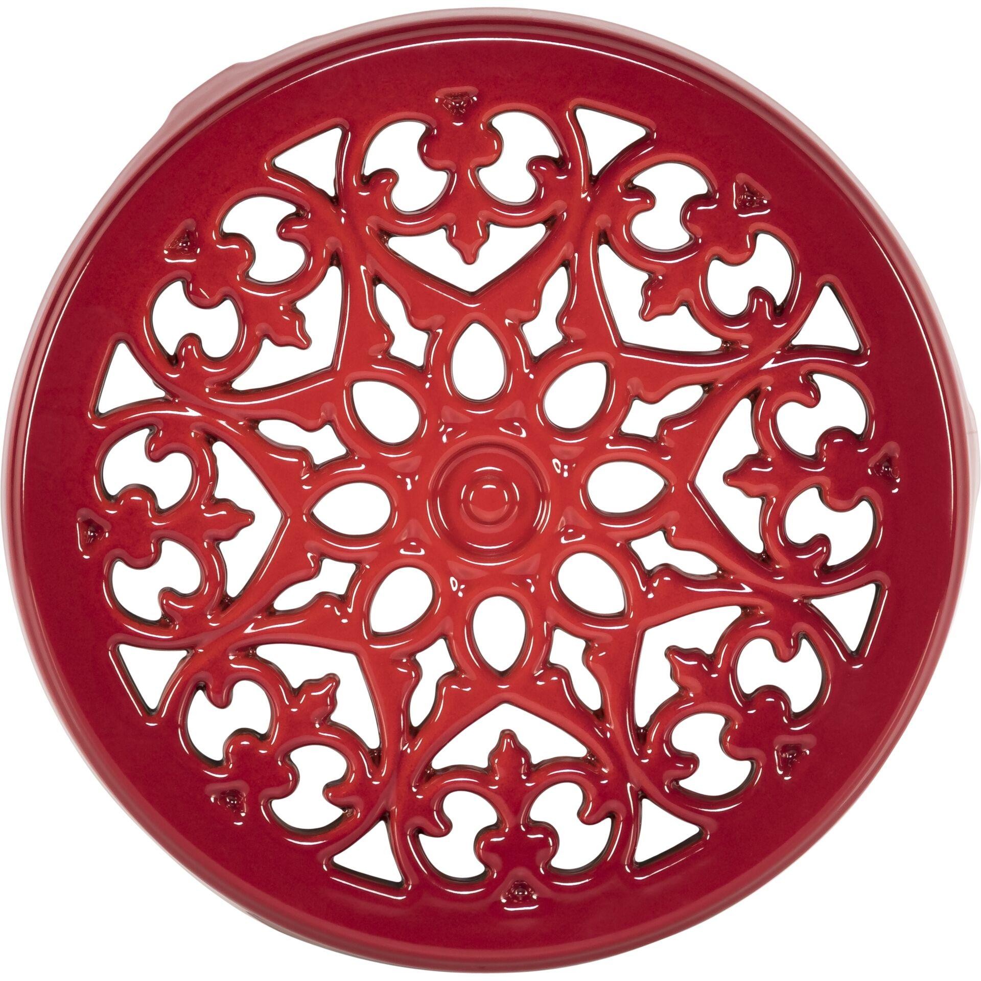 Staub Topfuntersetzer rund 23 cm kirschrot