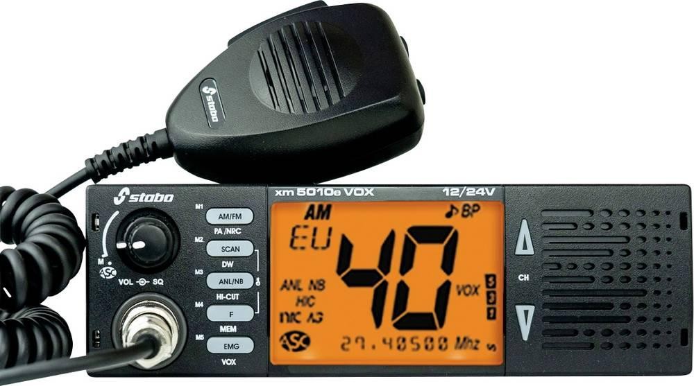 Stabo xm 5010e two-way radio 40 channels Black - Stabo xm 5010e,