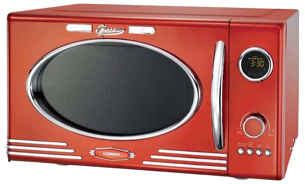 Melissa 16330129 microwave Chrome, Red Grill microwave Countertop 23