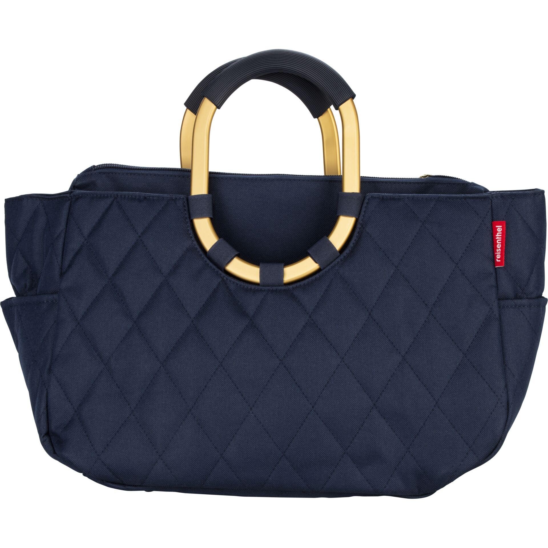 Reisenthel loopshopper M frame rhombus midnight gold