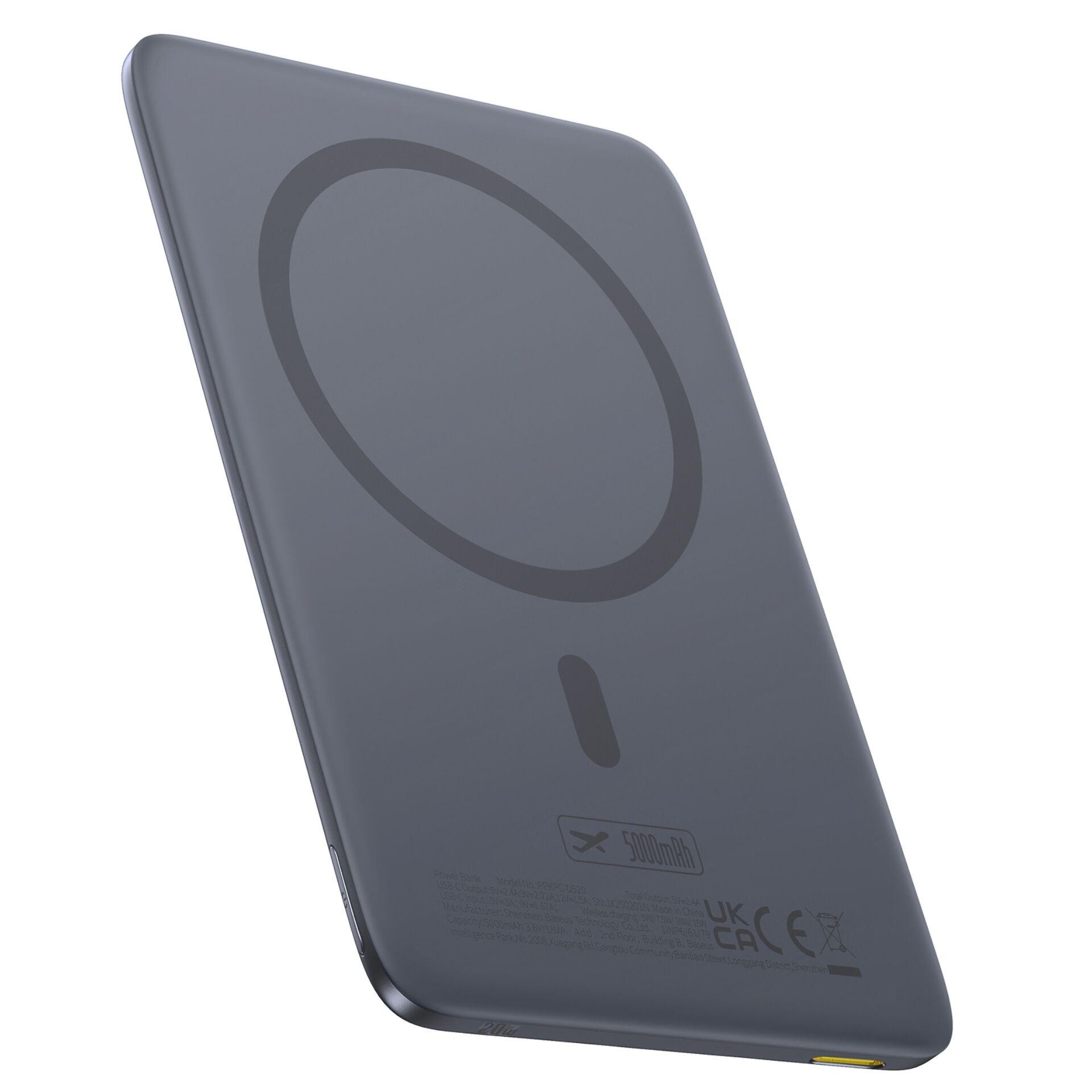 Baseus PicoGo AM41 5000mAh 20W Grey + USB-C 60W 30cm Black