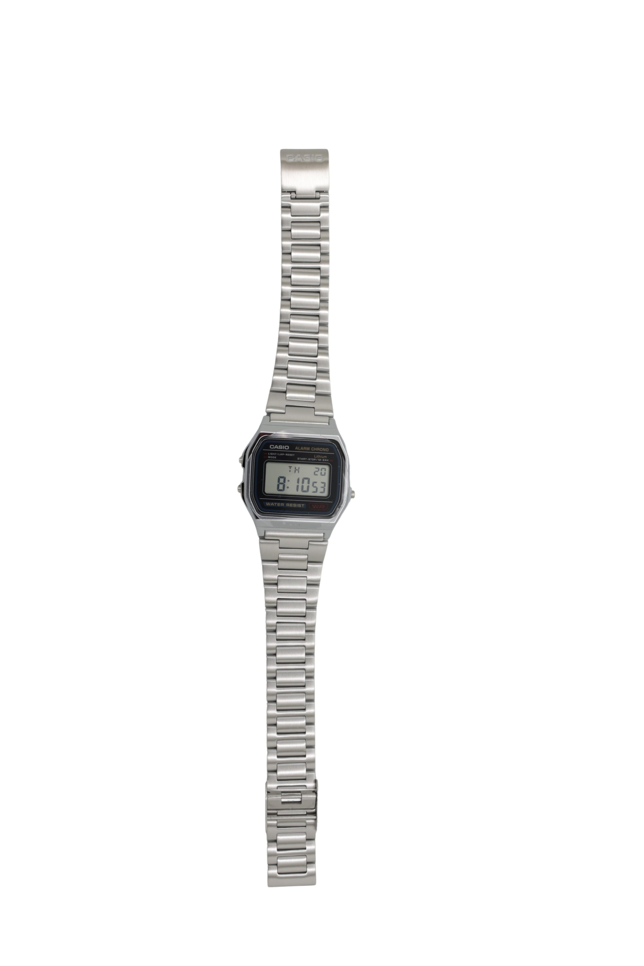 CASIO A158WA-1DF Vintage Unisex-Uhr Digital avec Edelstahlbracelet,