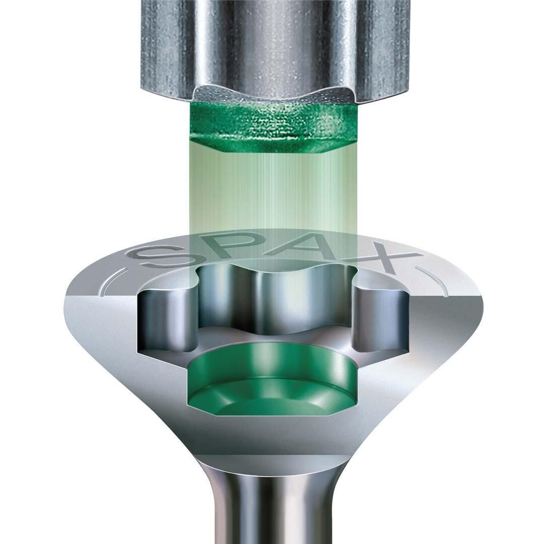 SPAX 1201010801405 Senkkopfschraube 8mm 140mm T-STAR plus Stahl 50St.