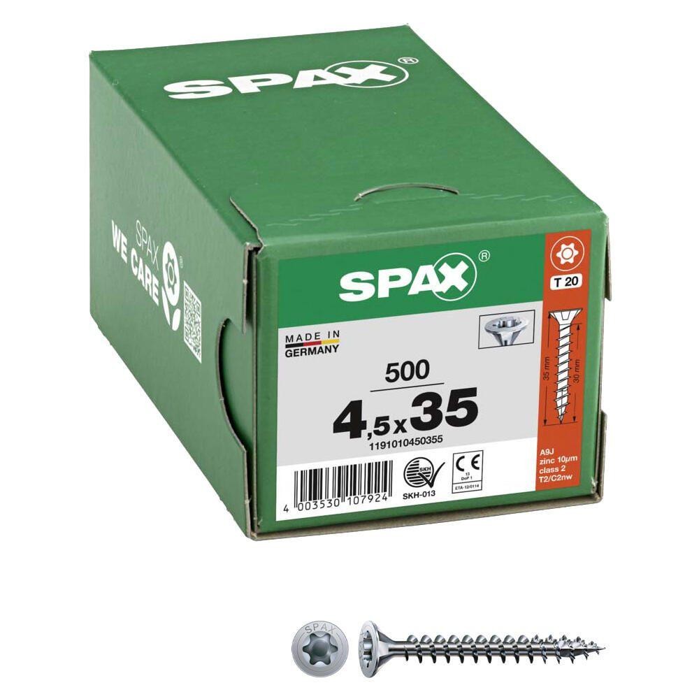 SPAX 1191010450355 Senkkopfschraube 4.5mm 35mm T-STAR plus Stahl