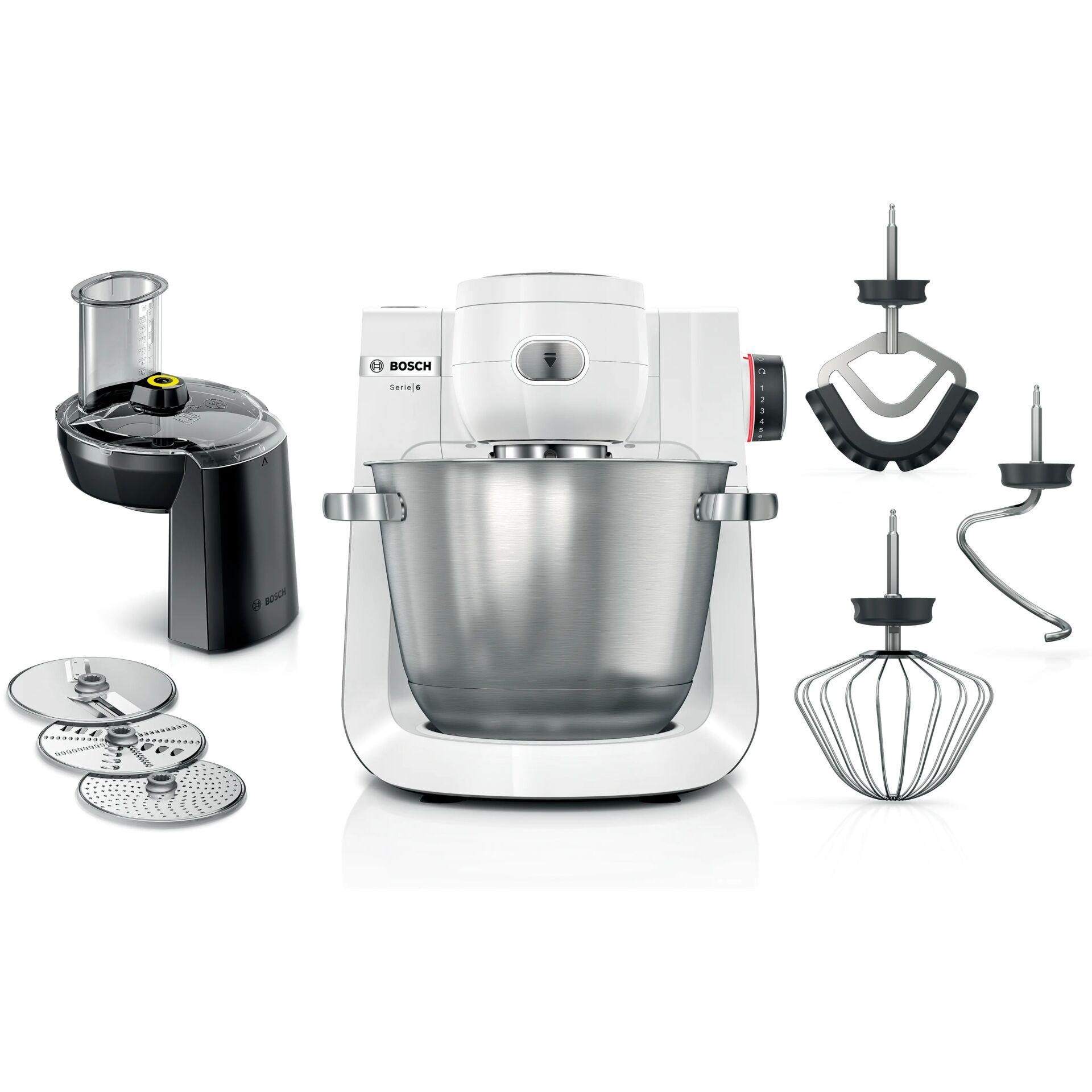 Bosch Serie 6 MUMS6EW13D food processor 1600 W 5.5 L Black, Stainless