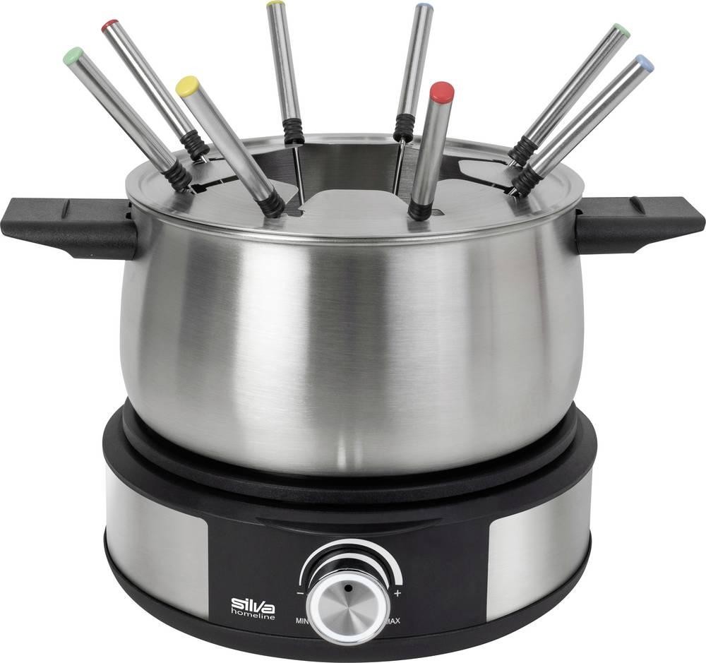 Silva PK-F 140 Fondue 1500W Überhitzungsschutz, 8 Fonduegabeln