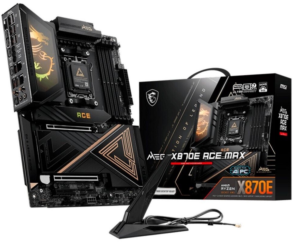 MSI MEG X870E ACE MAX Mainboard, ATX - Unterstützt AMD Ryzen 9000/