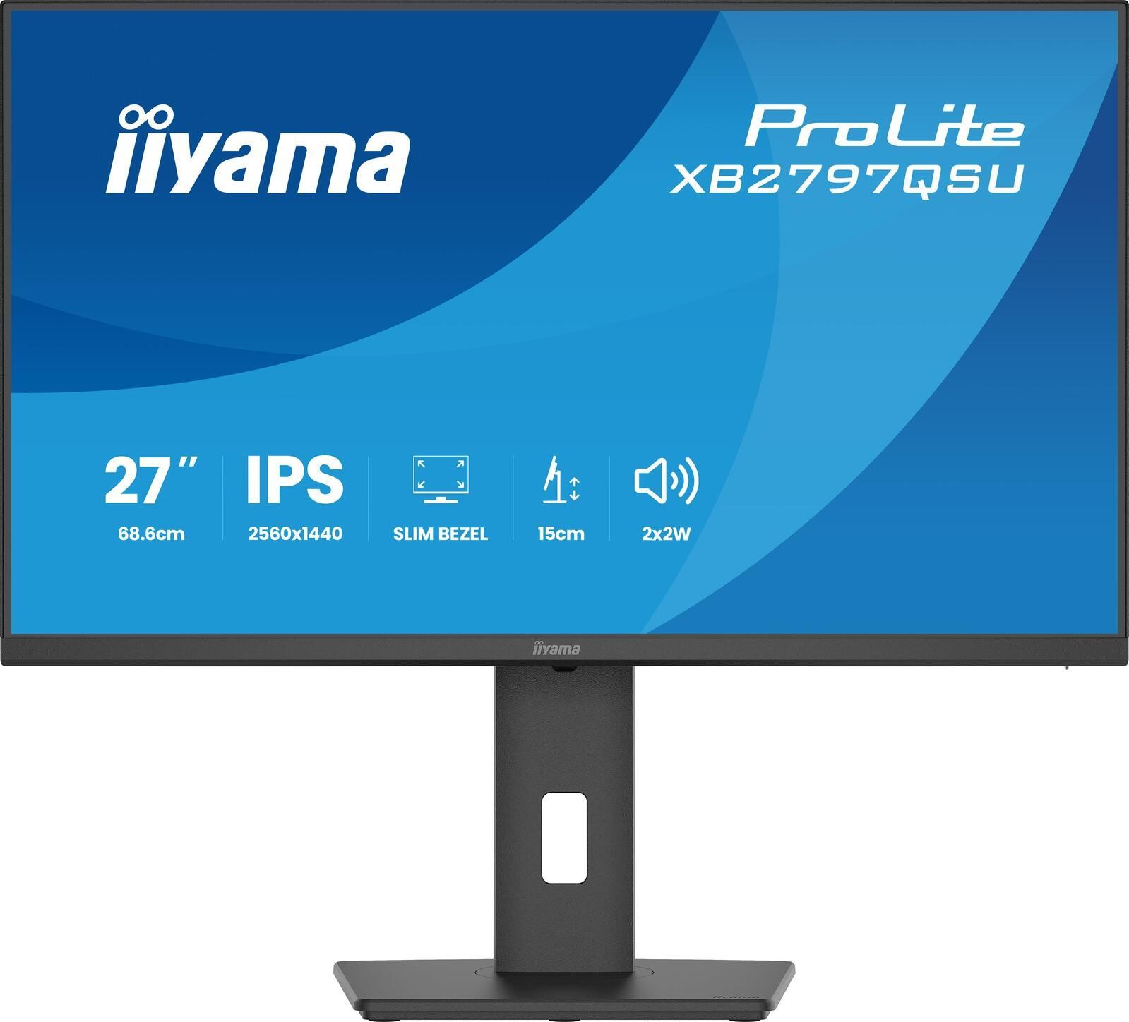 iiyama ProLite XB2797QSU-B1 écran plat de PC 68,6 cm (27") 2560 x