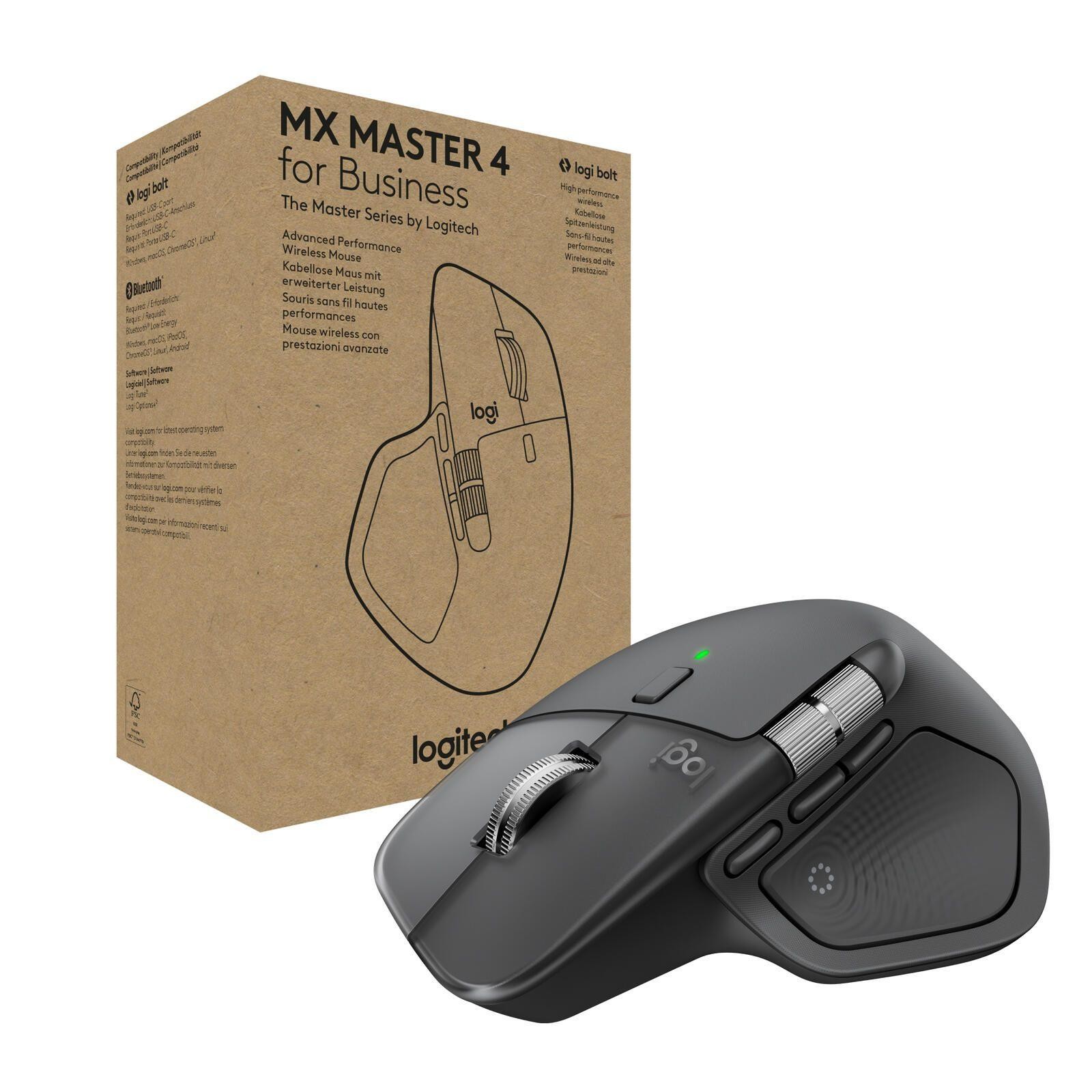 Logitech MX Master 4 for Business kabellose Maus, graphit