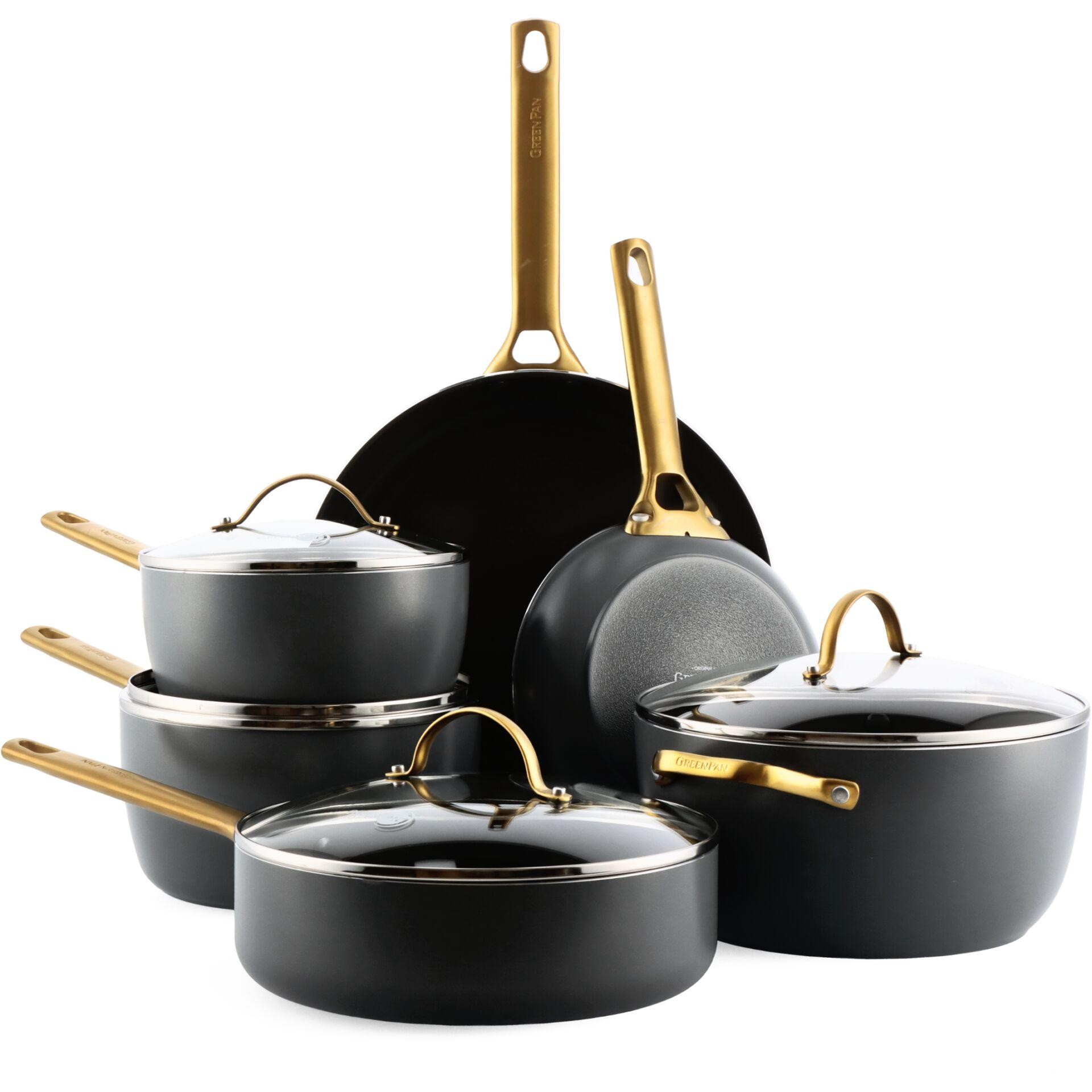 GreenPan Padova Reserve 6 Tlg Topf&Pfannenset Schwarz