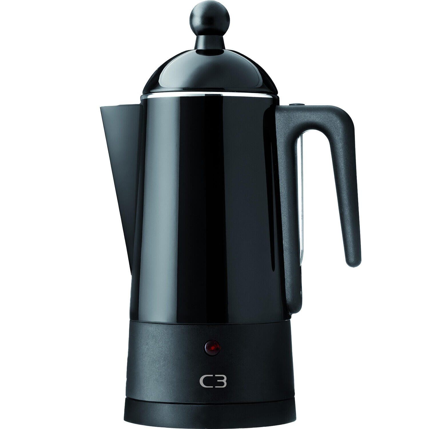 C3 Design Percolator 10 cup, black, Stainless Steel - C3 Design