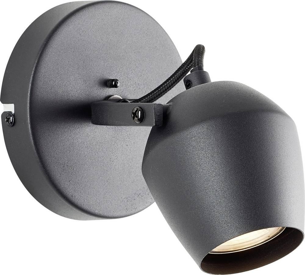 Brilliant Wandspot 12cm G06710/86 Wandleuchte GU10 negro