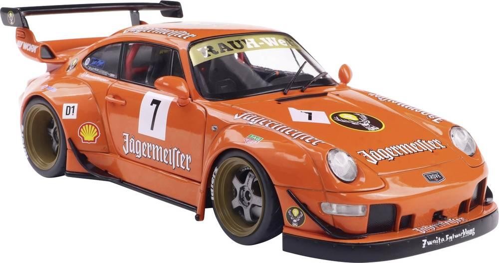 Solido PKW Modell Porsche RWB BODYKIT JÄGERMEISTER orange