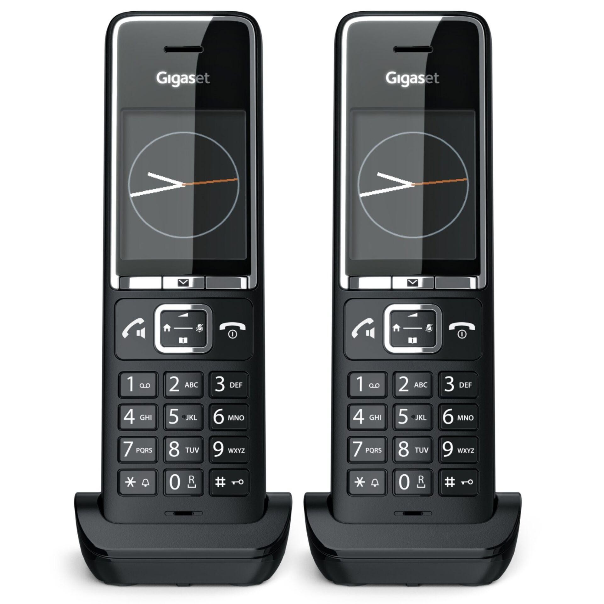 Gigaset COMFORT 550HX Duo Analog/DECT telephone Caller ID Black -