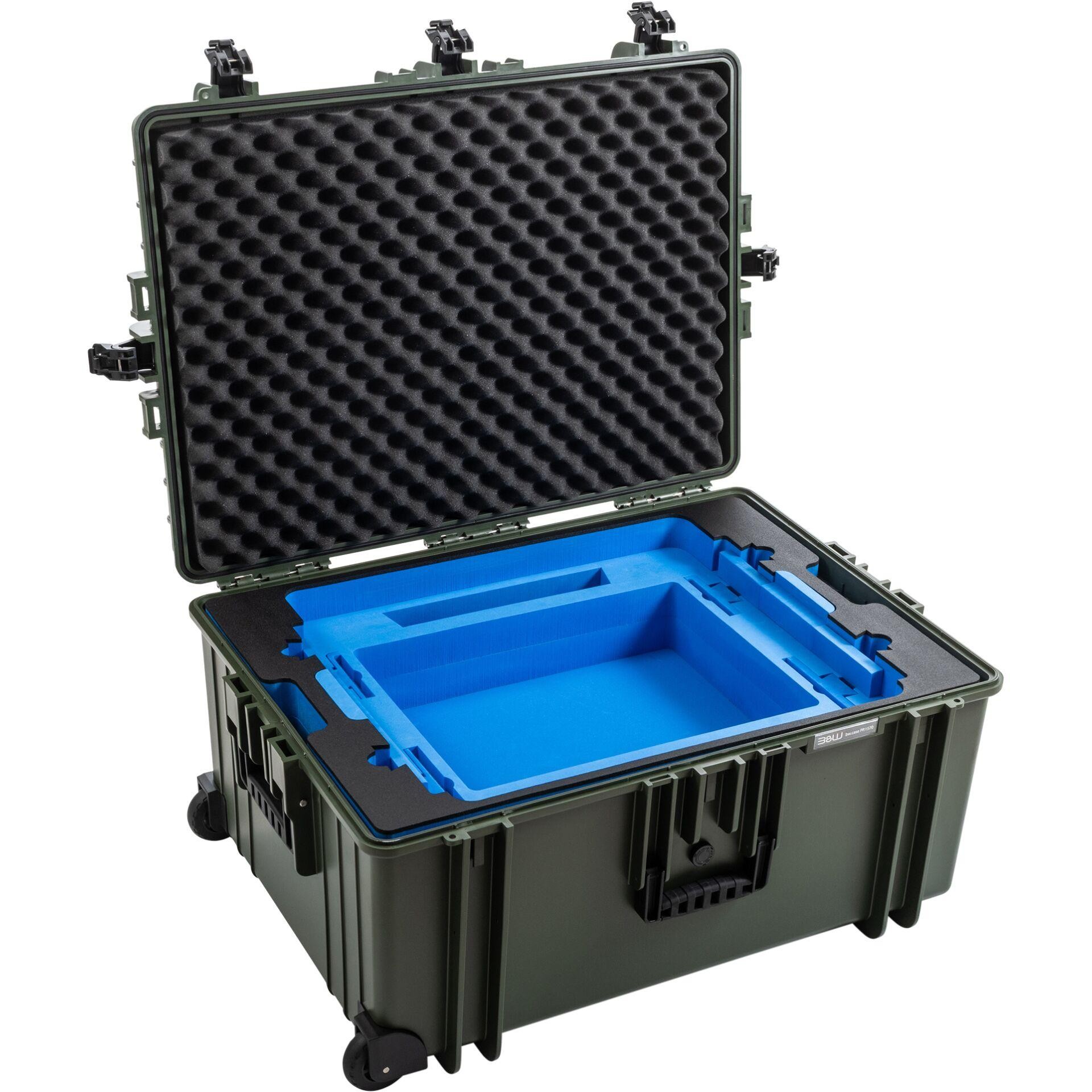 B&W satcom.case PP.1570 for Starlink3 bronze-grün