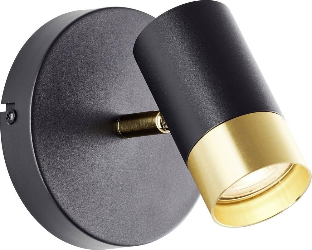 Brilliant Wandspot 12,5cm G03410/86 Wandleuchte GU10 Schwarz/Sand,