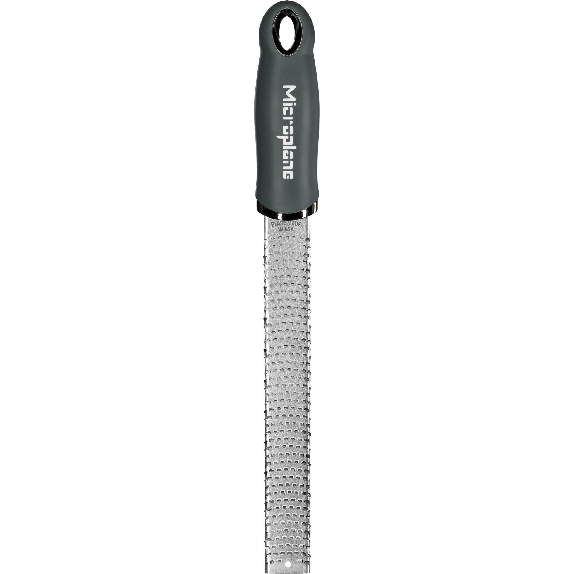 Microplane Zester Küchenreibe in Anthrazit-Grau für Zitrusfrüchte,