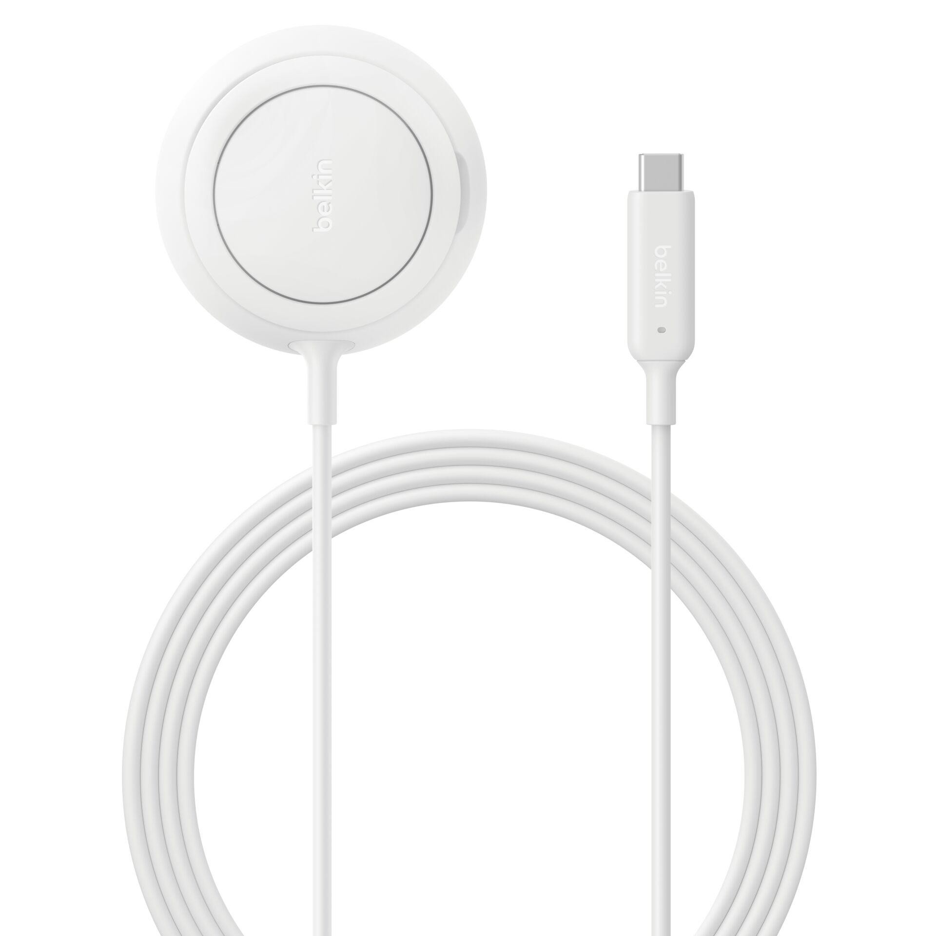 Belkin UltraCharge 25 Watt Qi2-Ladepad, mit Netzteil, weiss