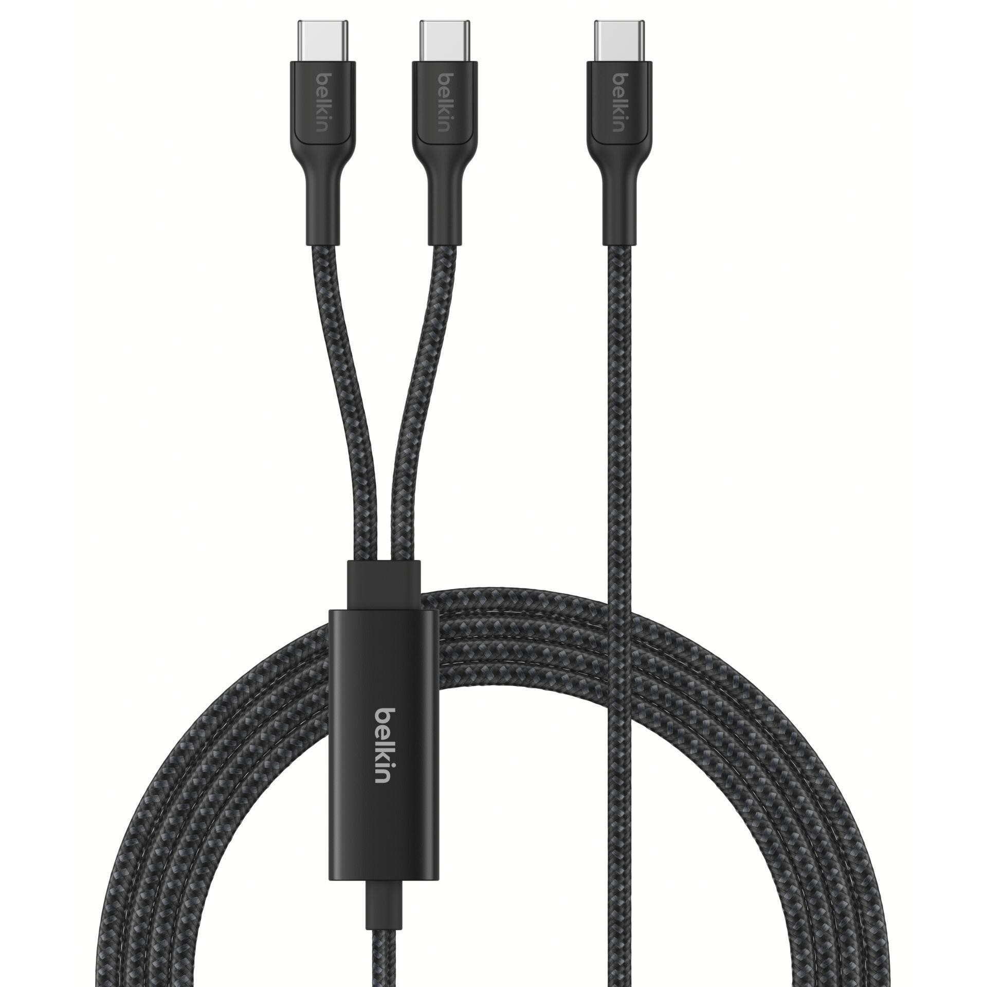 Belkin CAC004HQ1.5MBK cable USB USB 2.0 1,5 m USB C 2 x USB C Negro -