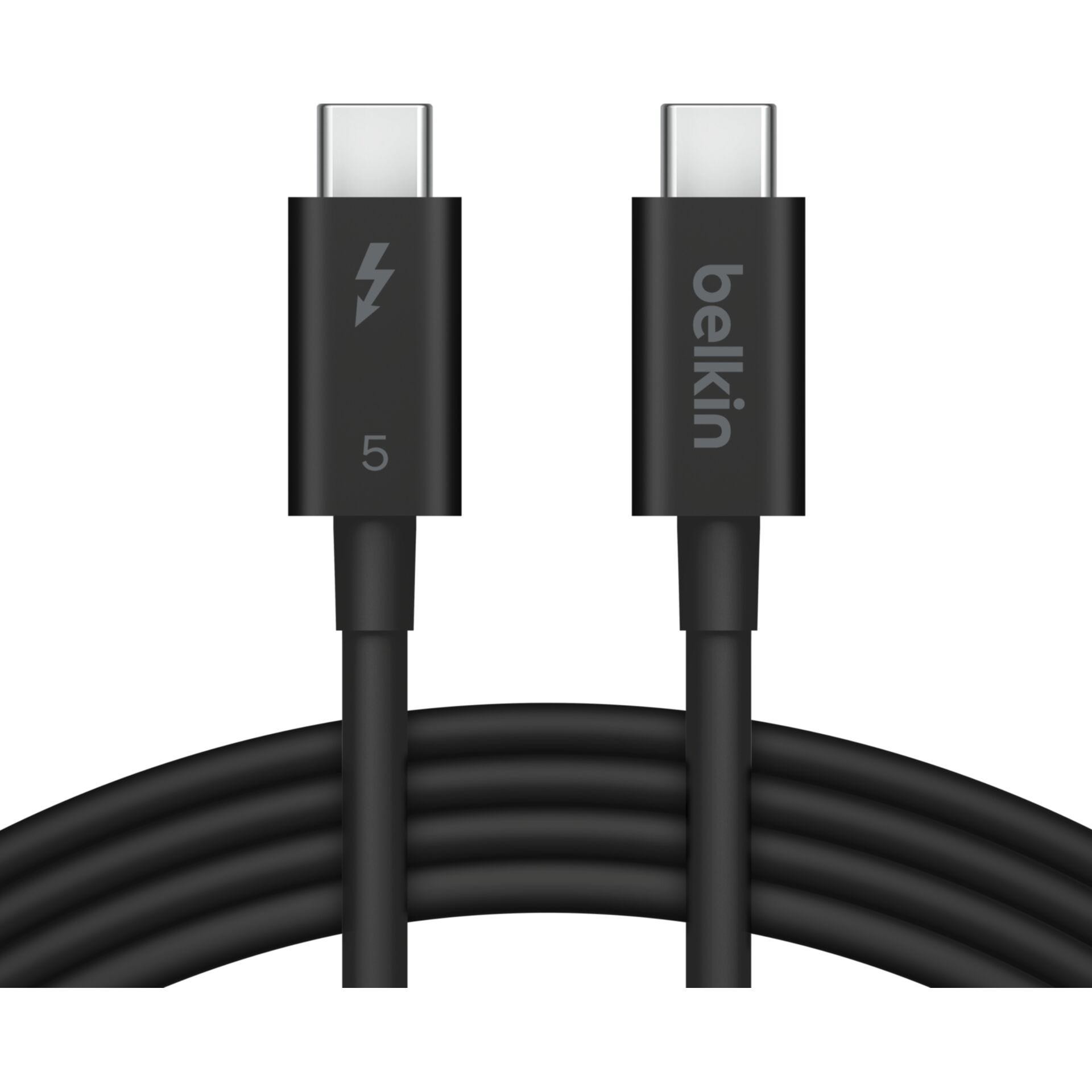 Belkin INZ005HQ1MBK Thunderbolt cable 1 m 120 Gbit/s Black - Belkin