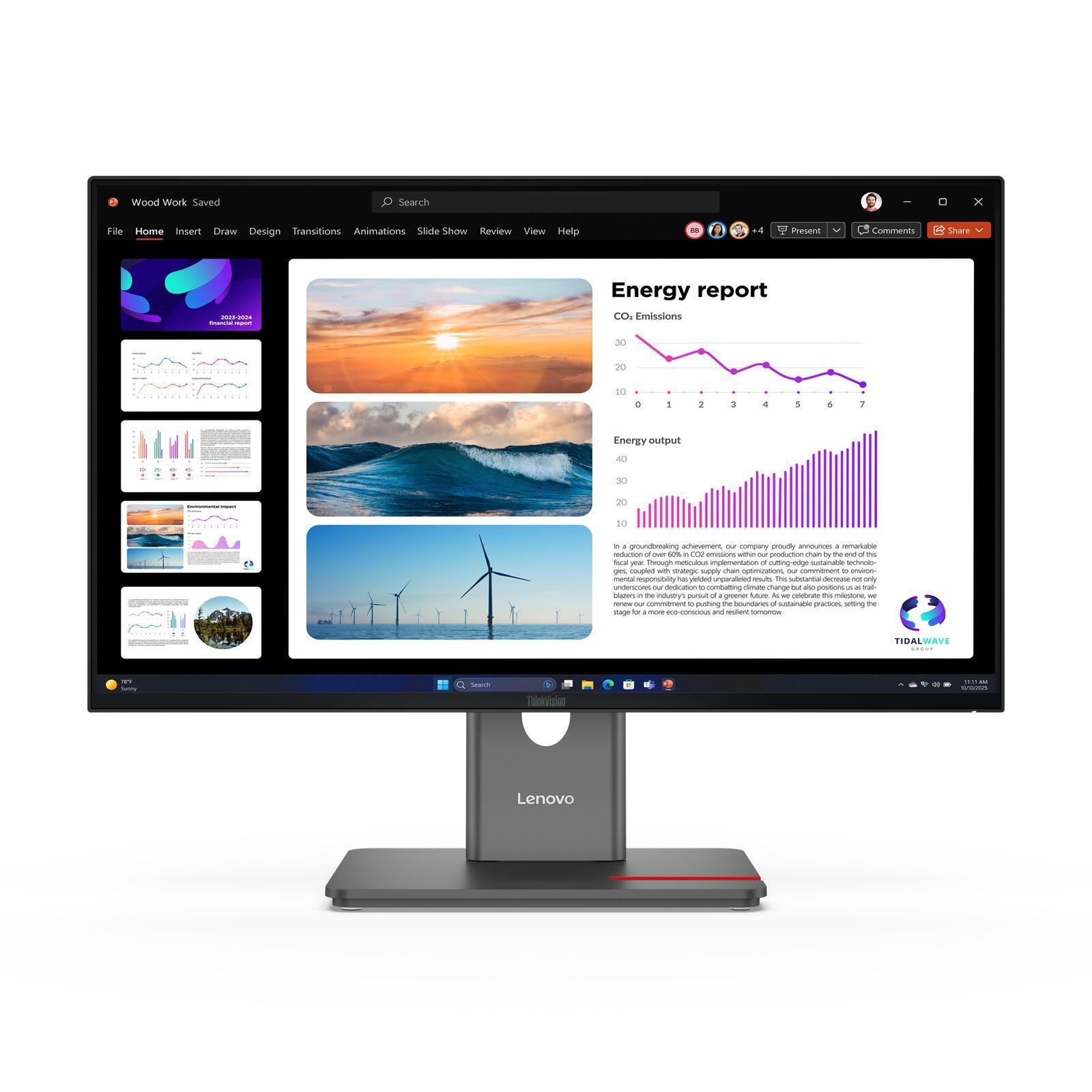 Lenovo ThinkVision P24Q-40 Monitor - Lenovo ThinkVision P24Q-40
