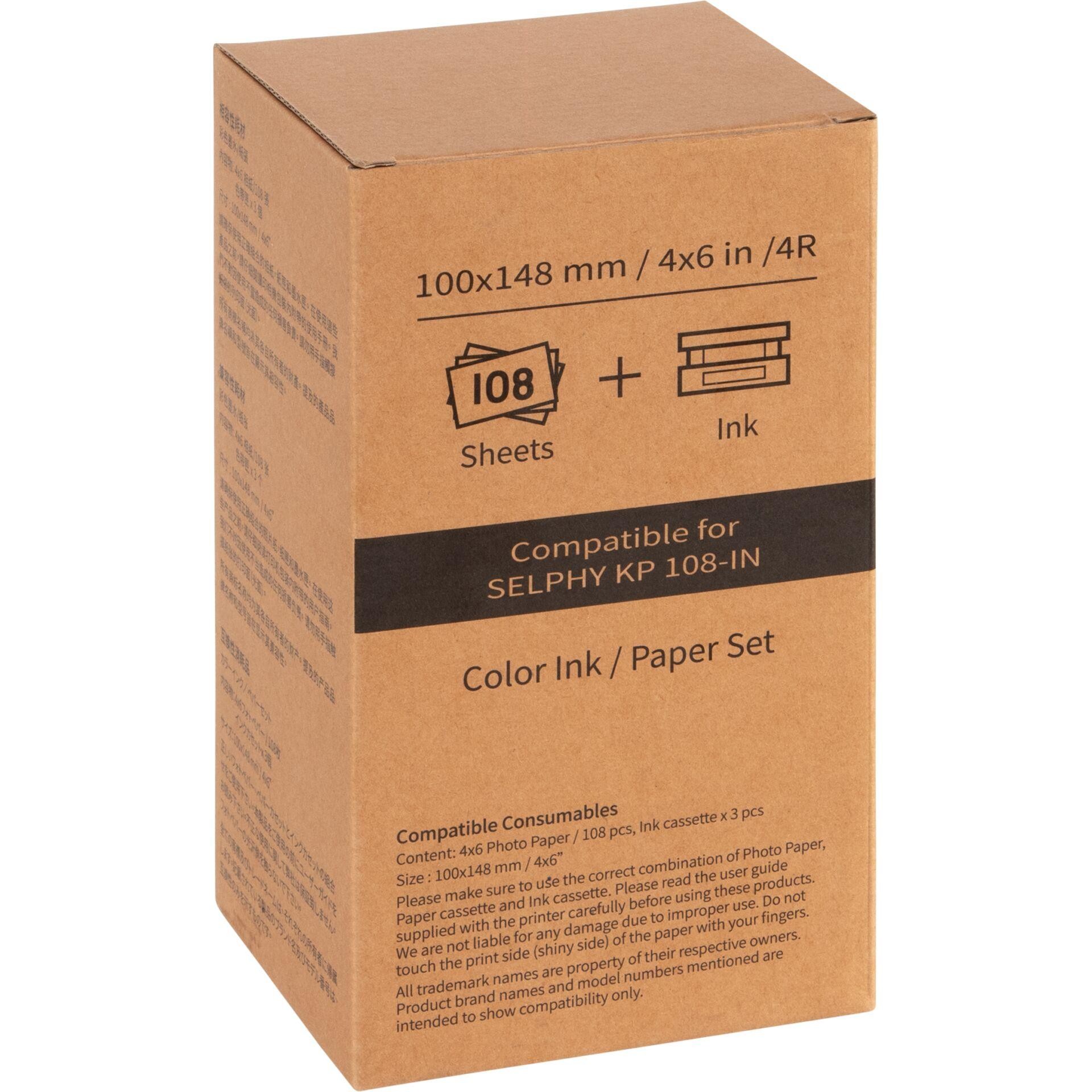Umax-HiTi HiTi KP-108 IN 10x15 cm paper and Farbband (108sheets)