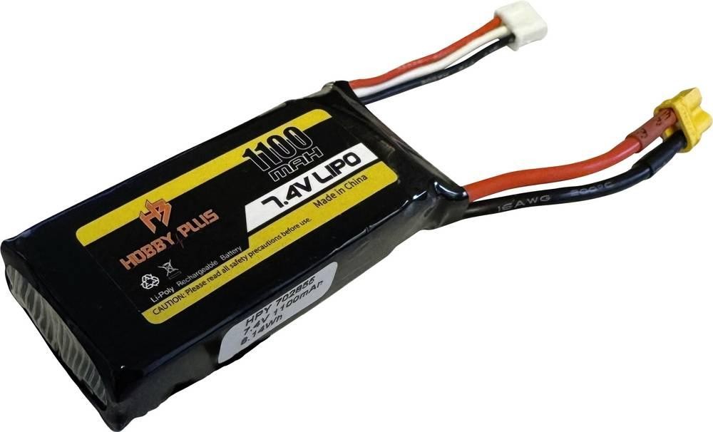 Hobby Plus Modellbau-Akkupack (LiPo) 7.4V 1100 mAh XT30