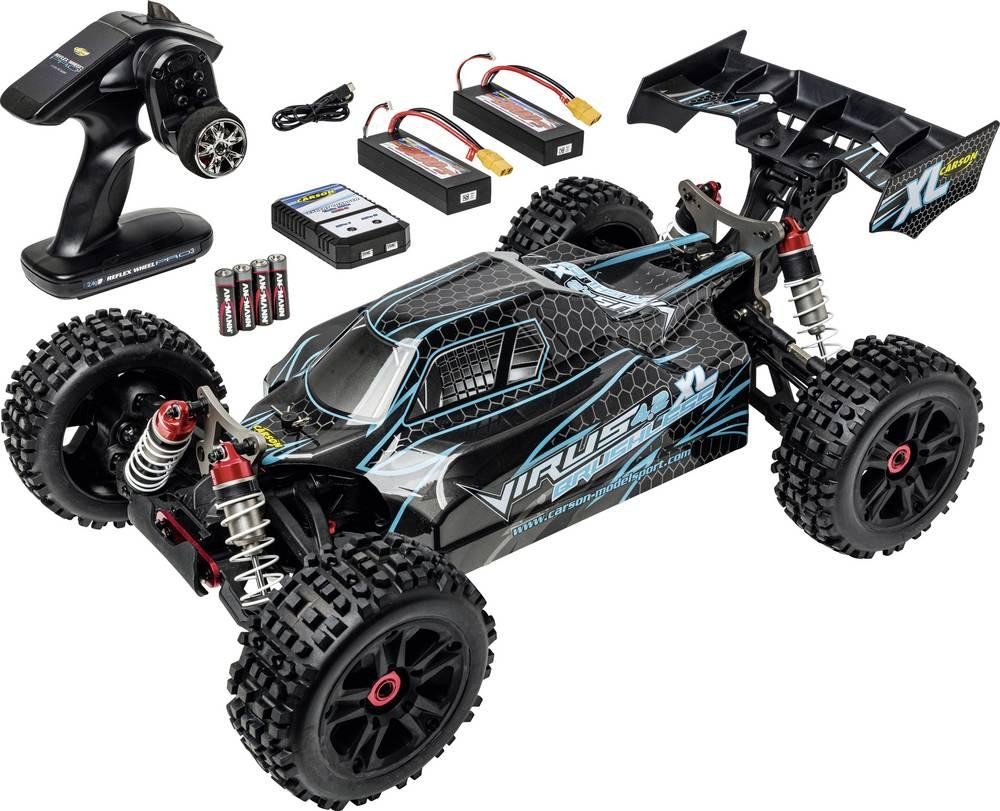 Carson Modellsport Virus 4.2 XL black, turquoise 1:8 RC Modellauto