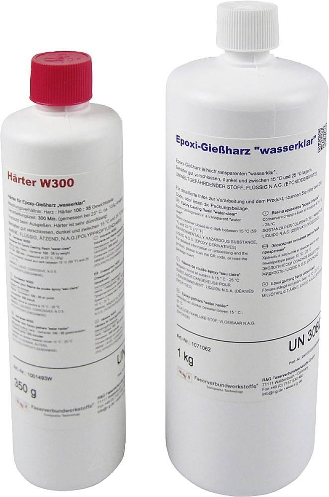 R & G 1071023 Epoxid-Gießharz (wasserklar) 1kg + Härter W 300 350g
