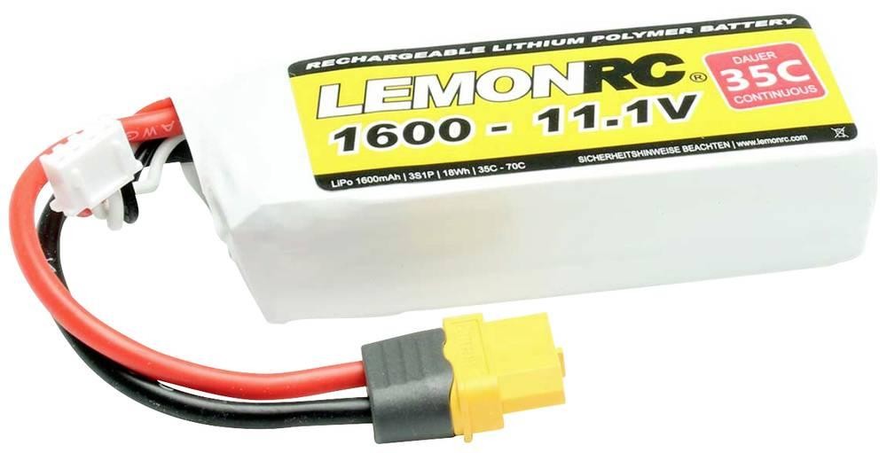 LemonRC Modellbau-Akkupack (LiPo) 11.1V 1600 mAh Zellen-Zahl: 3 35 C