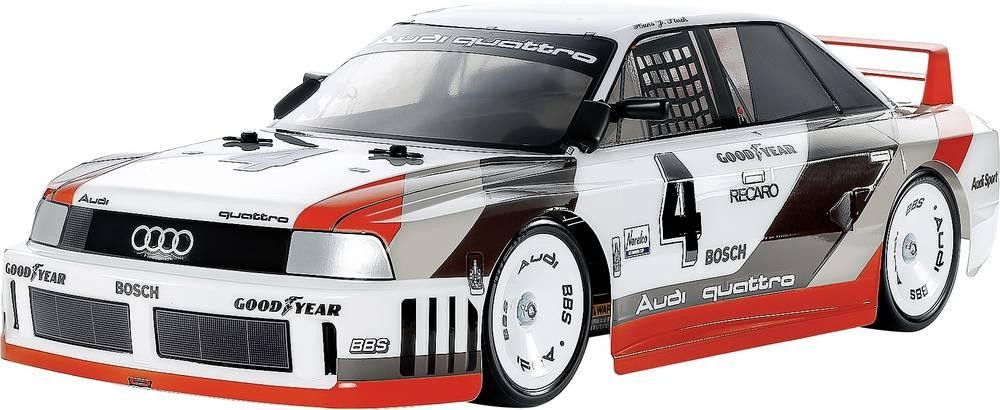 Tamiya TT-02 RC Audi 90 quattro Racing Lac.TT-02 Weiß, Smoke 1:10 RC