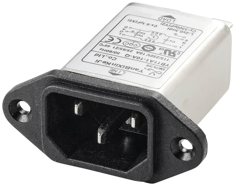 TRU COMPONENTS TC-10101440 Netzfilter mit Kaltgerätebuchse 250 V/AC